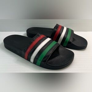 Mens Adidas Leather Slides Italian colors size 13